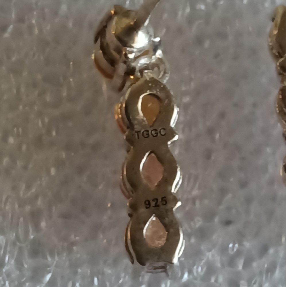 Authentic Tanzania Songea Sapphire Earrings - Picture 2 of 5